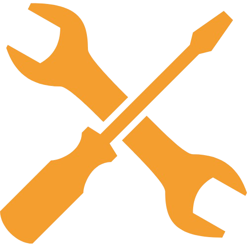 Prozess-Icon Installation: Werkzeug-Symbol für die fachgerechte Montage von Elektrotechnik, PV-Modulen und Wallboxen nach VDE-Normen durch BAS-Technik.